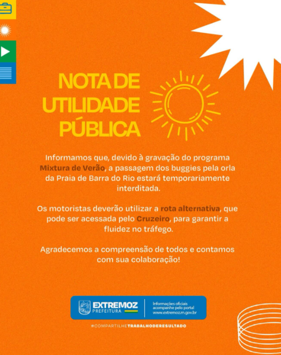 Interdição temporária em Barra do Rio