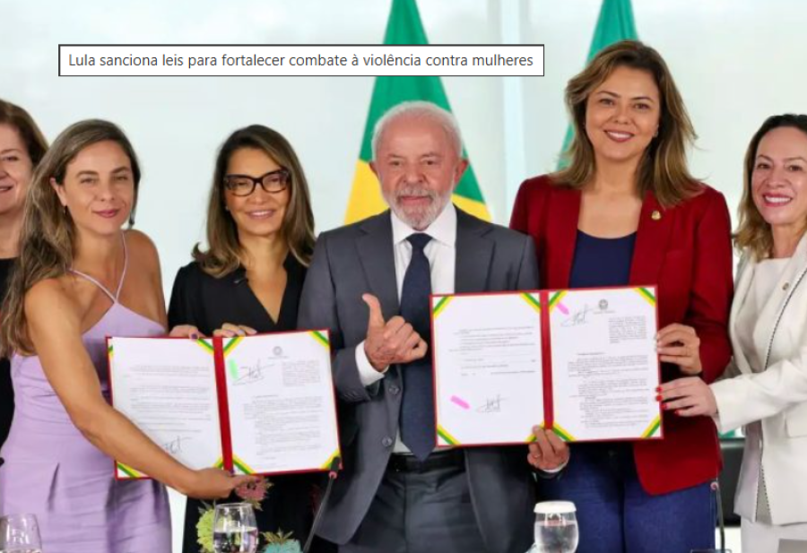 Lula sanciona leis contra violência