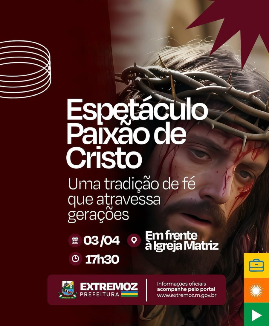 Extremoz encena Paixão de Cristo nesta sexta