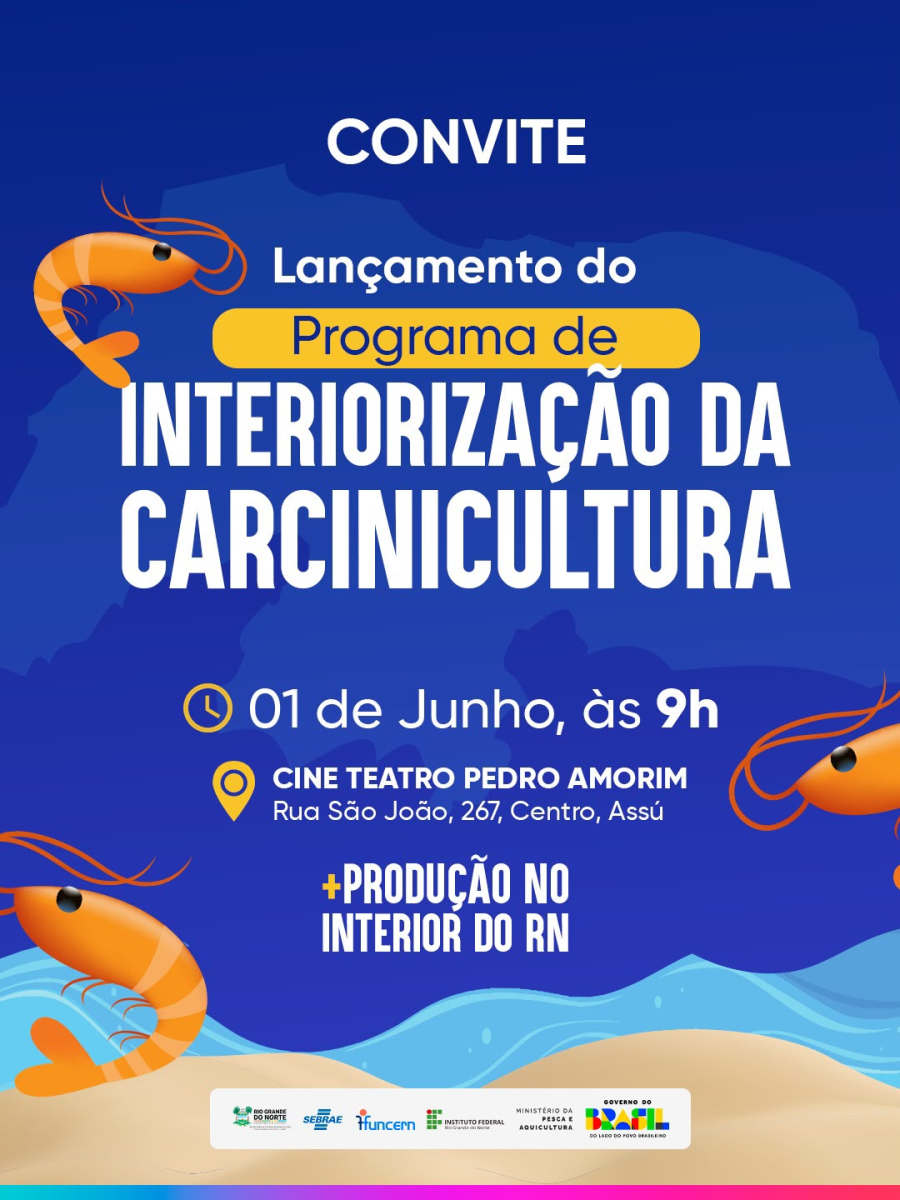 RN lança programa para fortalecer carcinicultura