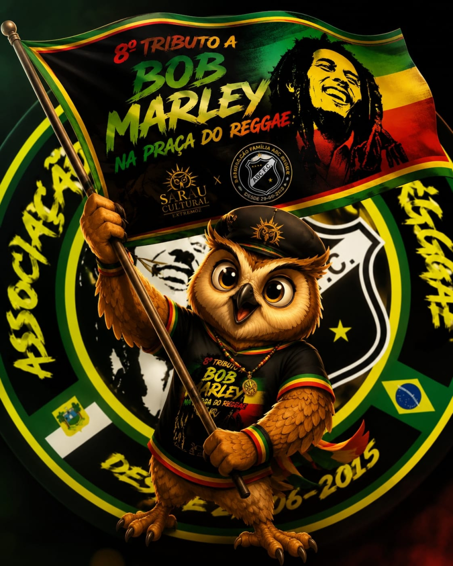 Sarau Cultural de Extremoz realiza edição histórica na Praça do Reggae com Tributo a Bob Marley
